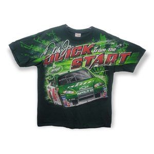 Chase Authentics T Shirt Mens XL All Over Print Dale Earnhart Jr Quick Start Amp
